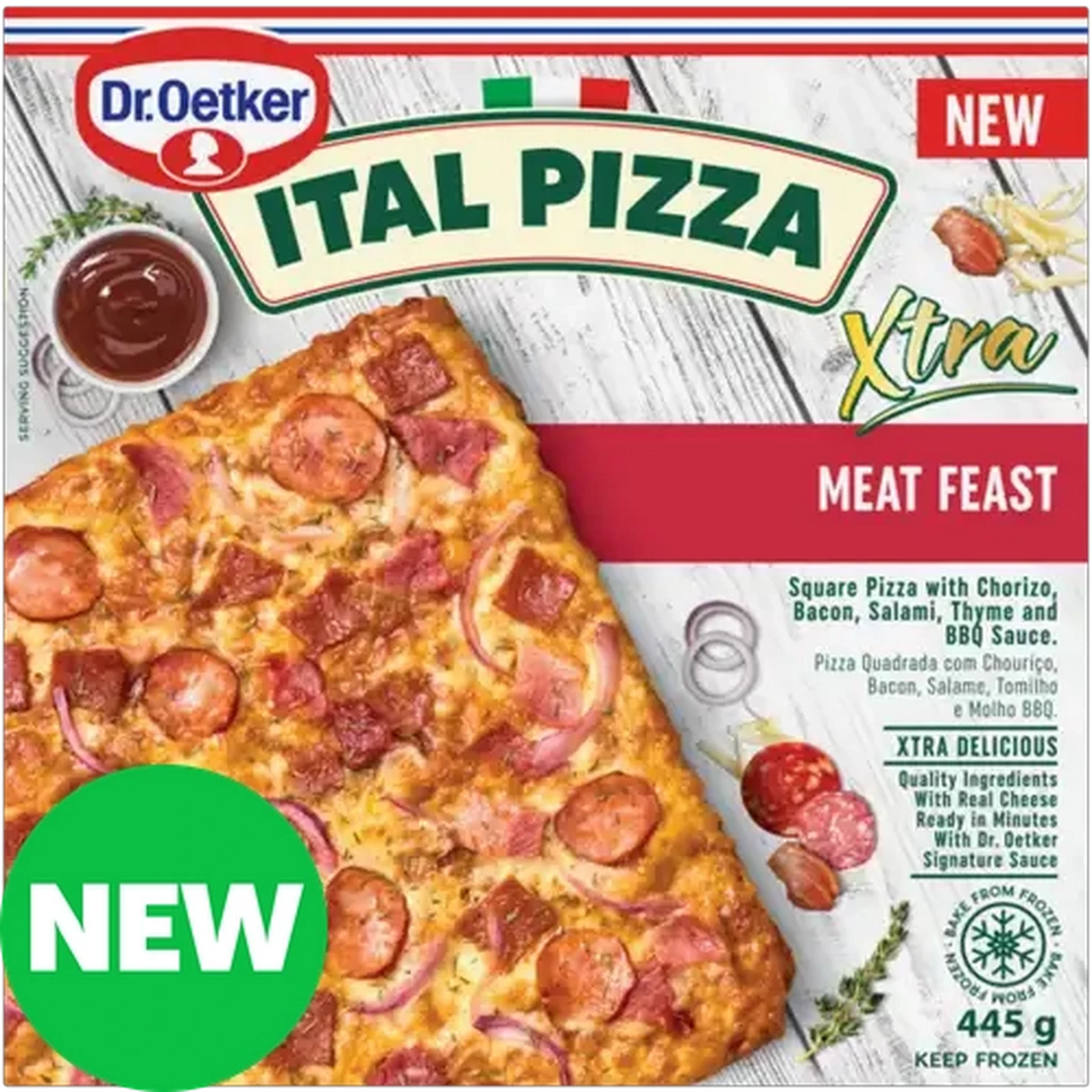 Image of Dr. Oetker Ital Pizza Frozen Meat Feast Pizza 445g 