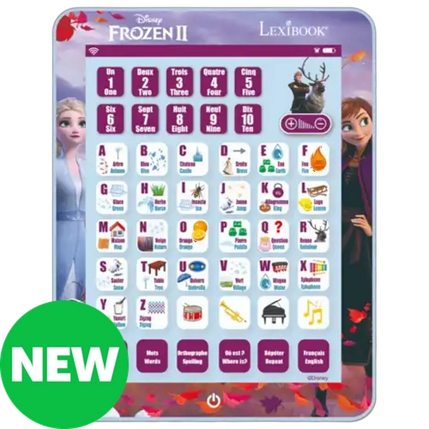 Image of Lexibook Frozen II Bilingual Interactive Touch Learning Pad