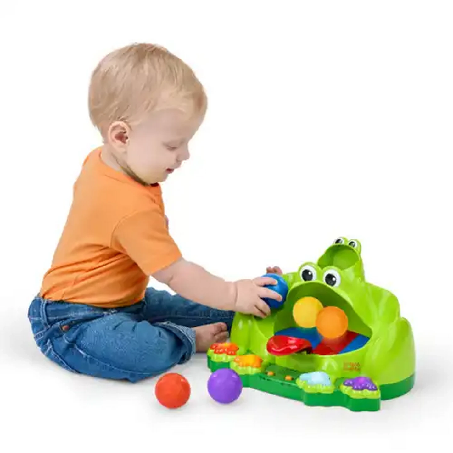 Image of Bright Starts Poppin' Ball Frog Toy 6 Months +