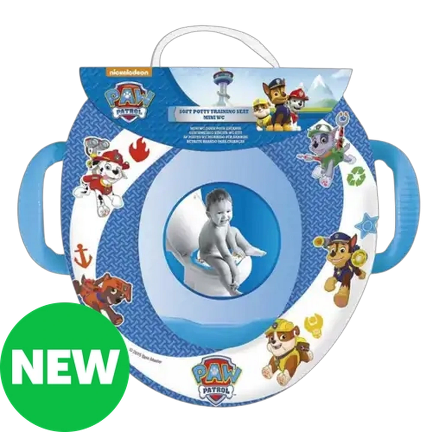 Image of Dreambaby Paw Patrol Mini Toilet Seat With Handles 10 Months+