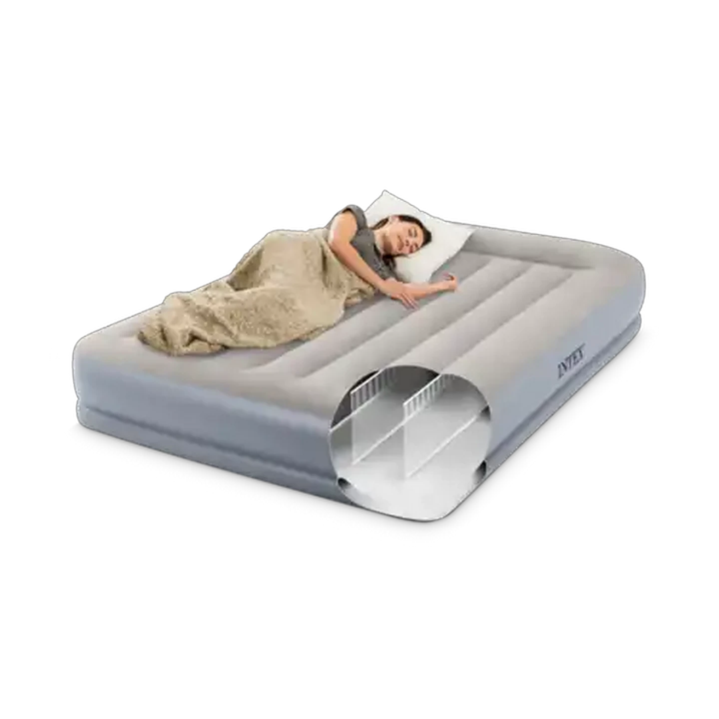 Image of Intex Dura-Beam Standard Queen Pillow Rest Mid-Rise Airbed