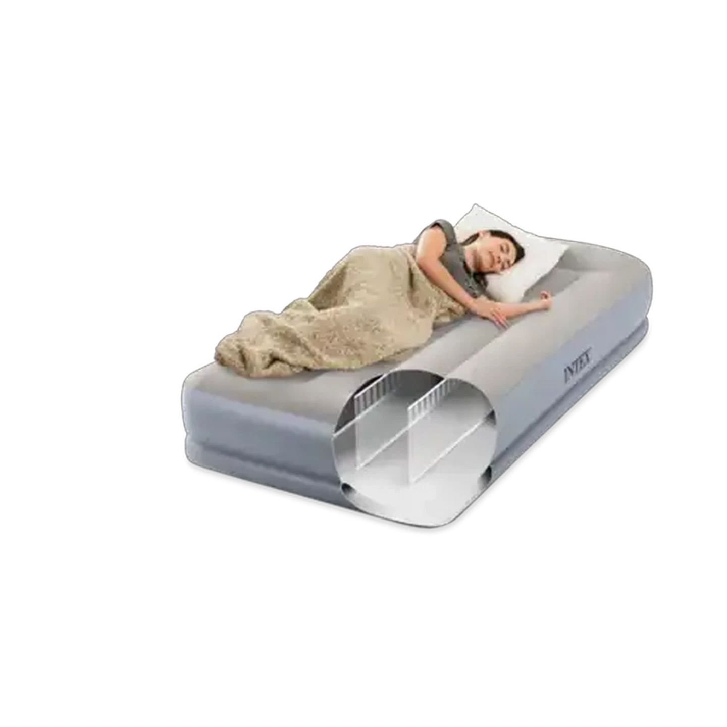 Image of Intex Dura-Beam Standard Single Pillow Rest Mid-Rise Airbed