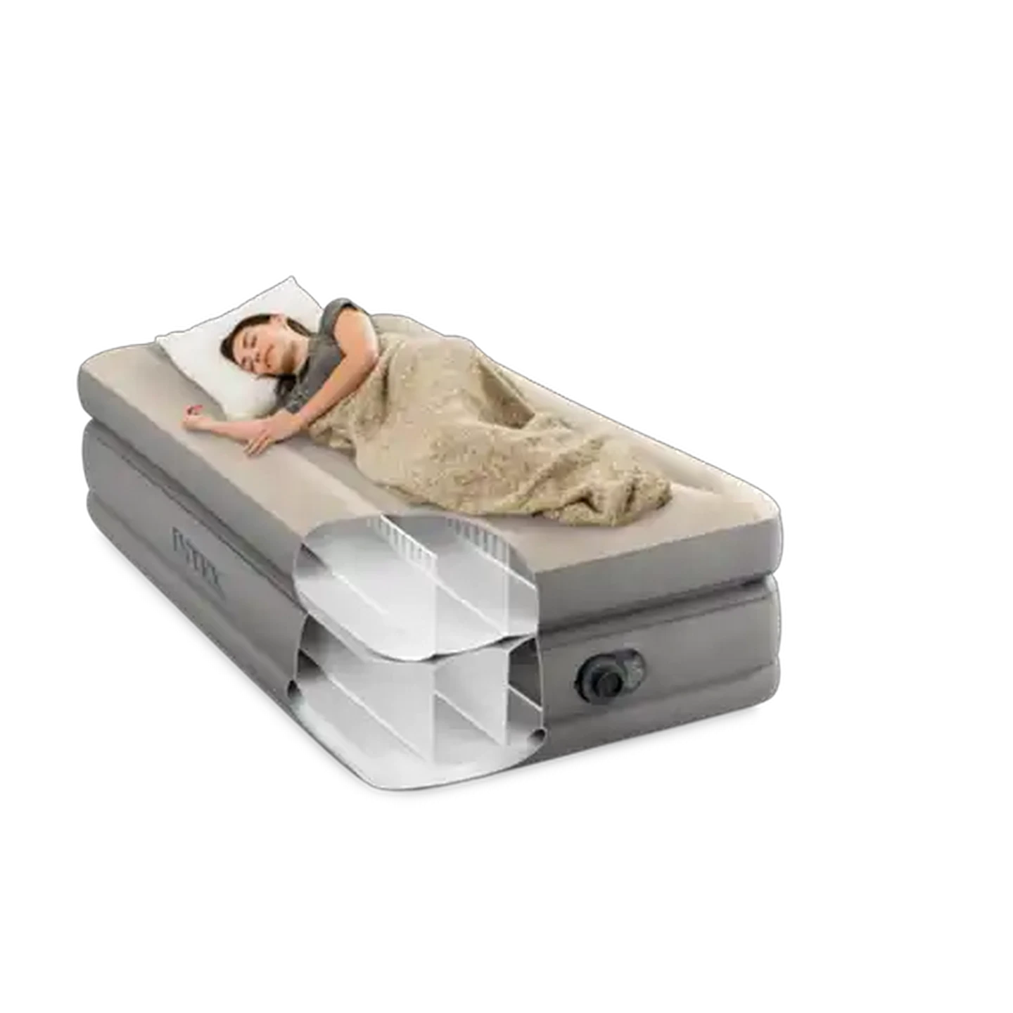 Image of Intex Dura-Beam Plus Single Comfort Elevated Airbed