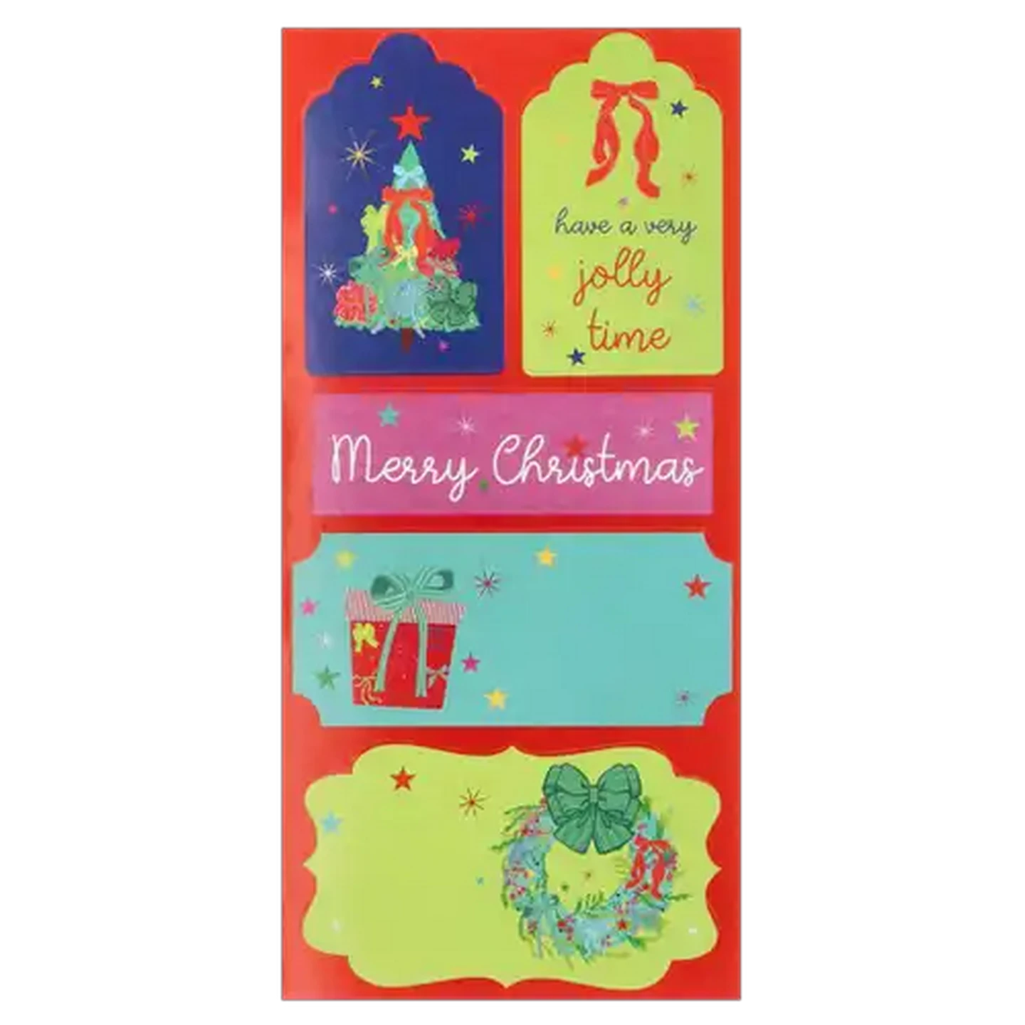 Image of Bows & Wishes Stick-On Christmas Labels 20-Pack