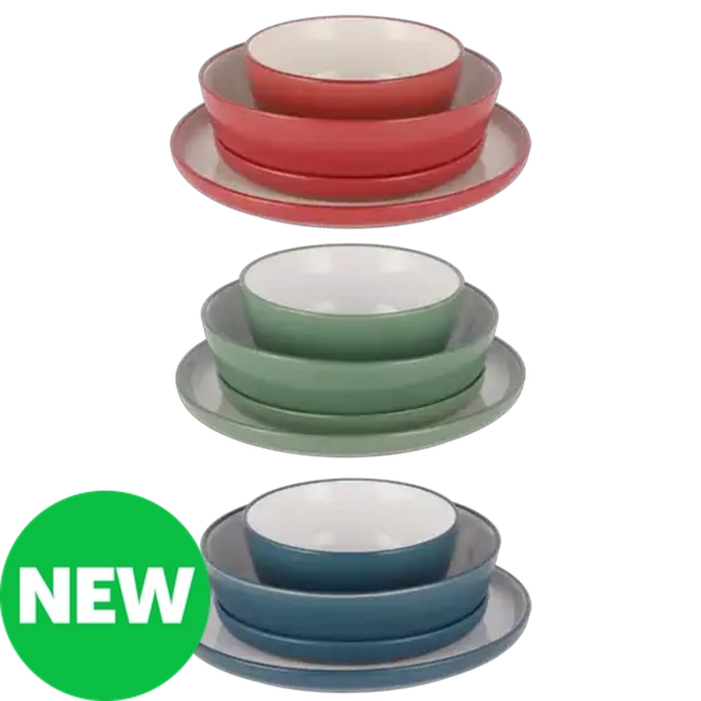 Image of Pure Dinner Set 24-Piece (Colour May Vary)