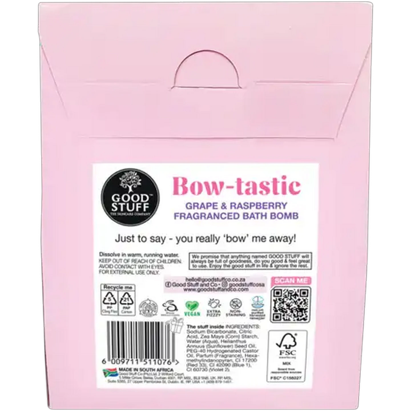 Image of Good Stuff Bow-tastic Fragranced Bath Bomb 110g 