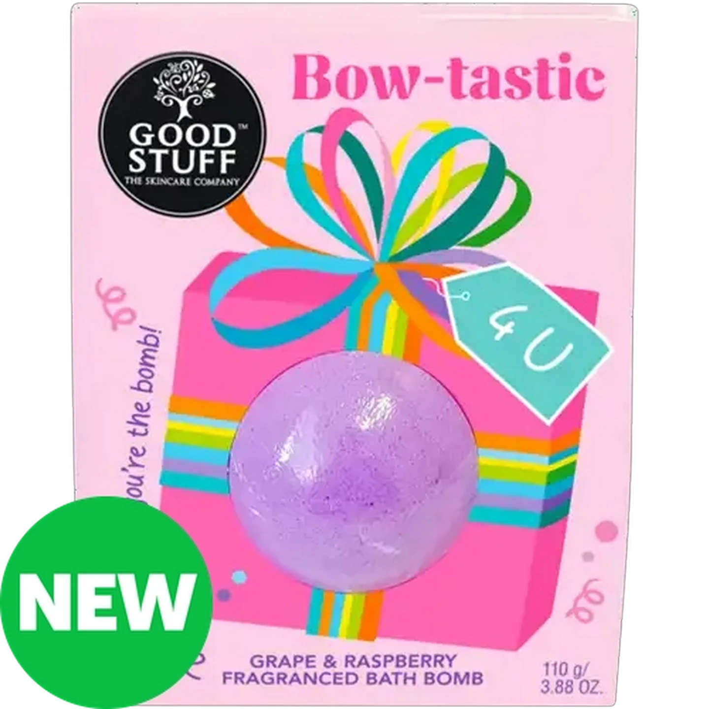 Image of Good Stuff Bow-tastic Fragranced Bath Bomb 110g 