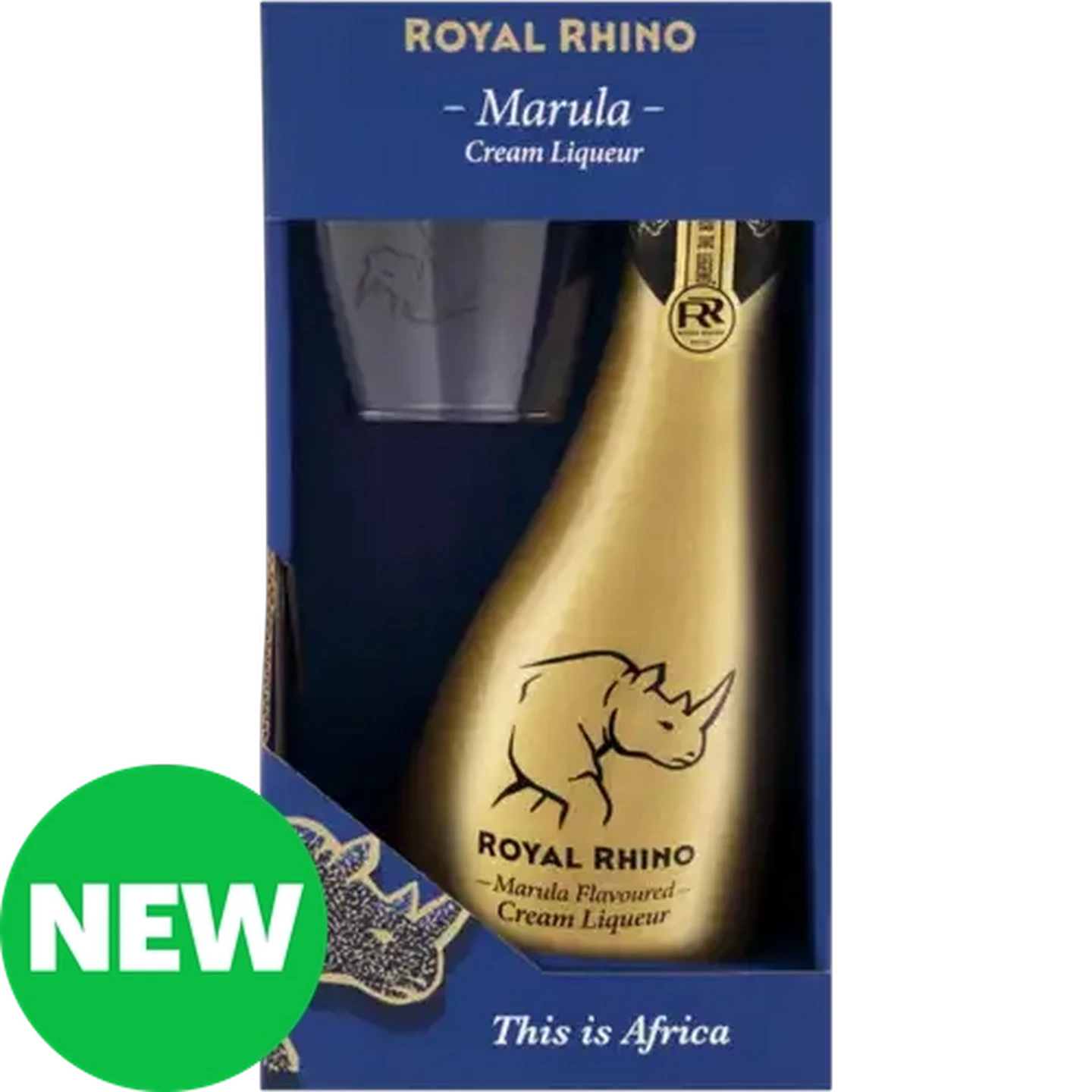 Image of Royal Rhino Marula Cream Liqueur Gift Pack Bottle 750ml 
