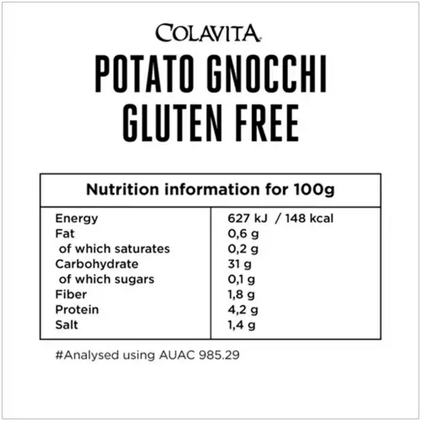 Image of Colavita Gluten Free Potato Gnocchi 500g 