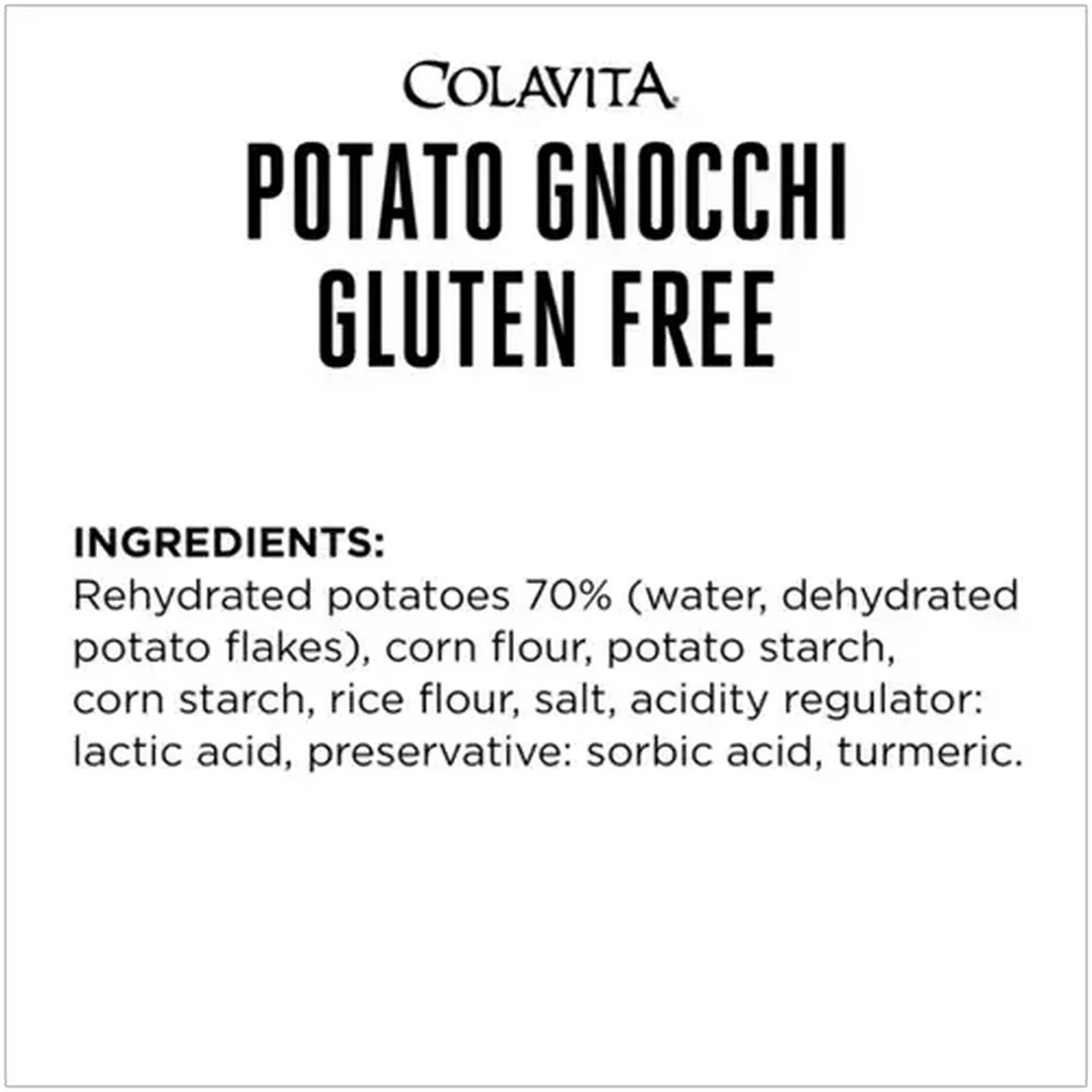Image of Colavita Gluten Free Potato Gnocchi 500g 