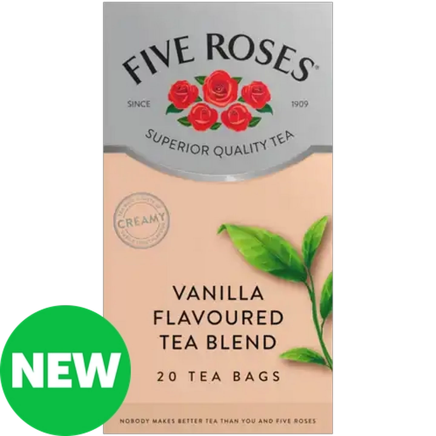 Image of Five Roses Vanilla Flavoured Tea Blend Tea Bags 20-Pack 