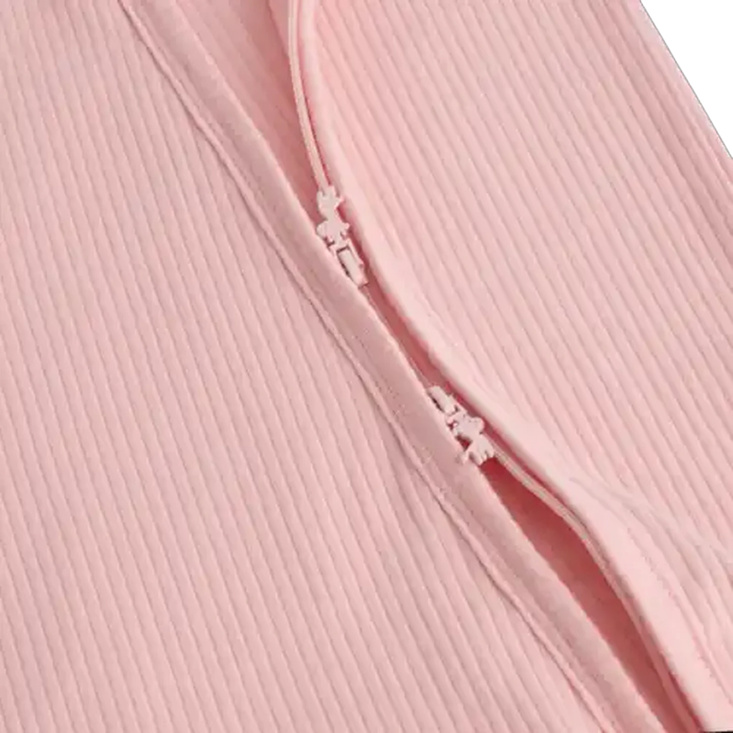 Image of Jolly Tots Basics Pink Ribbed Sleepsuit 18 - 24 Months