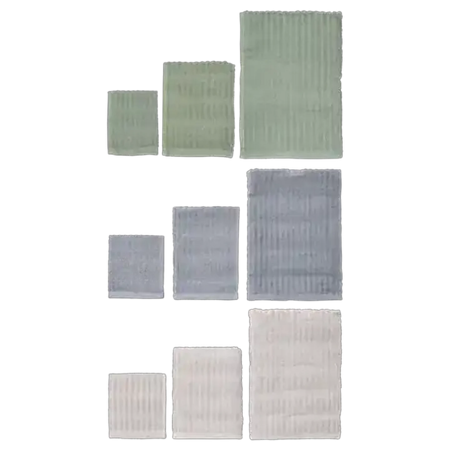 Image of Essentials Jacquard Bath Towel Set 3-Pack (Colour May Vary) 