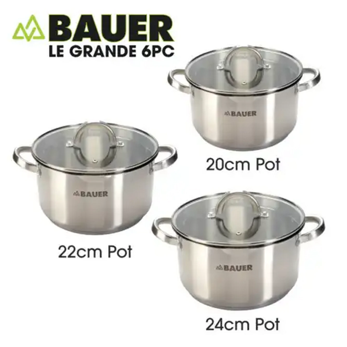 Image of Bauer Le Grande Pots Set 6-Piece