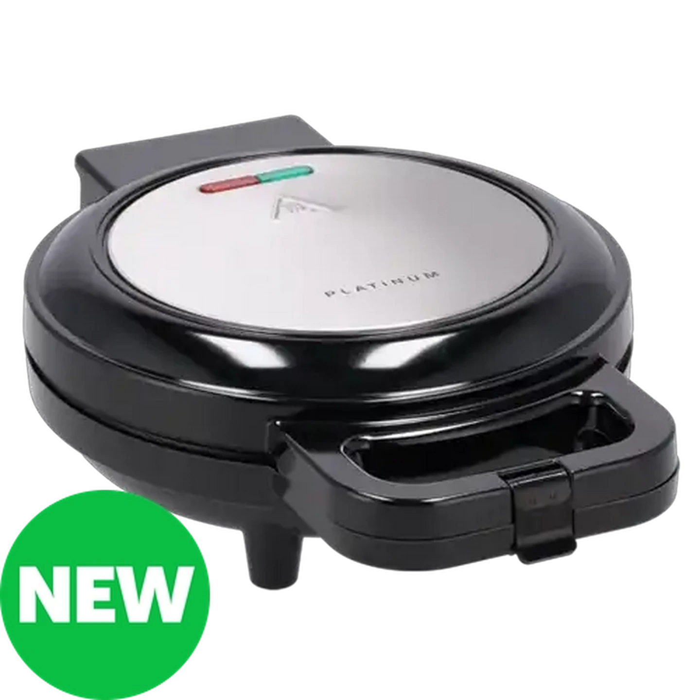Image of Platinum Stainless Steel Round Waffle Maker 800W