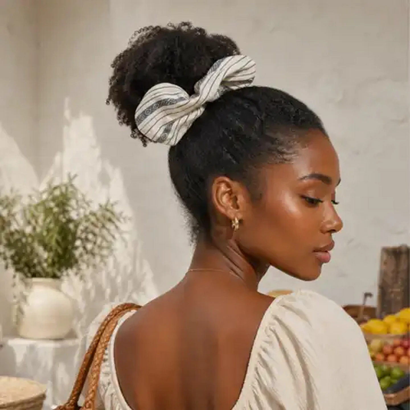Image of Mhle Retro Square Scrunchie