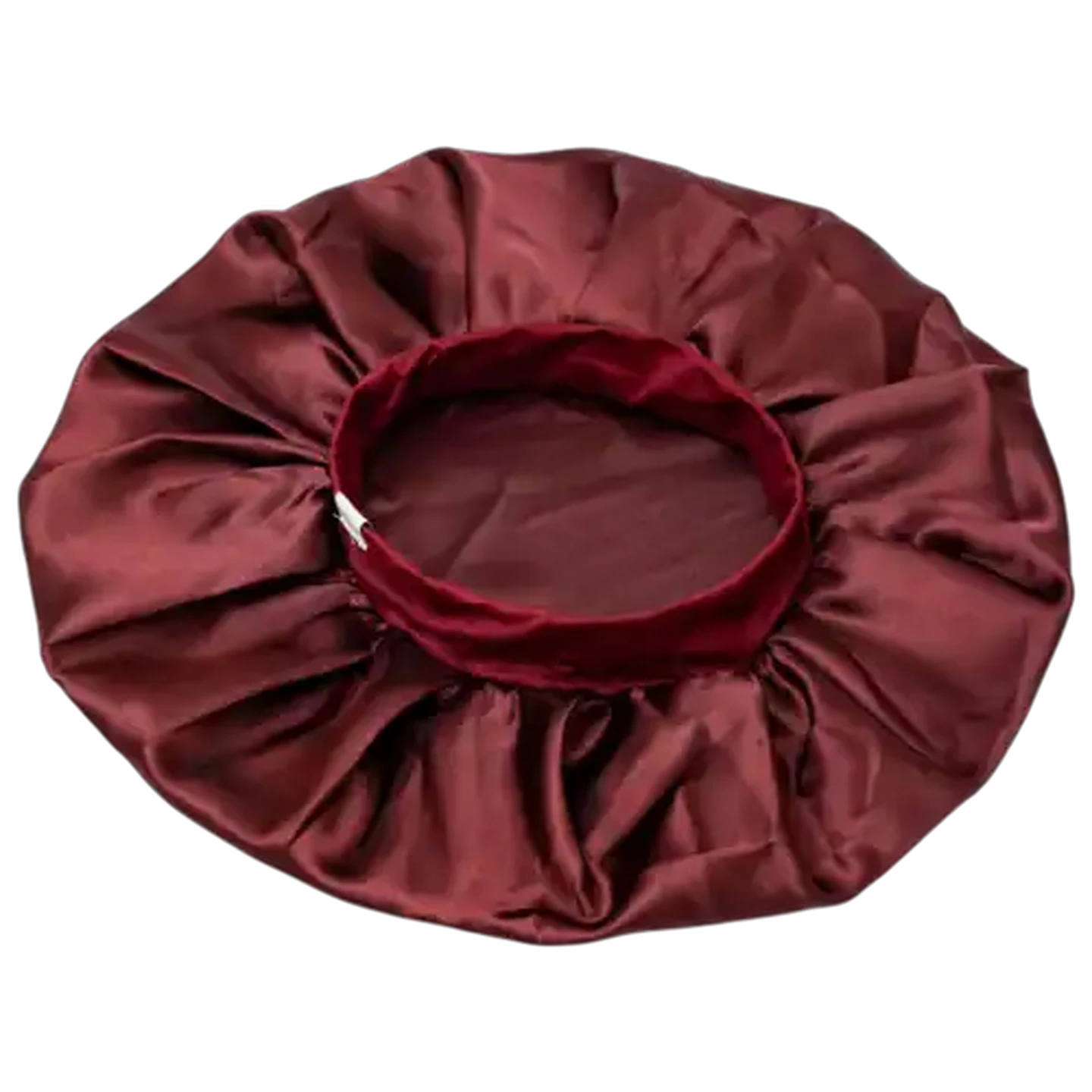 Image of Mhle Burgundy Adjustable Satin Bonnet 2 Pack XL