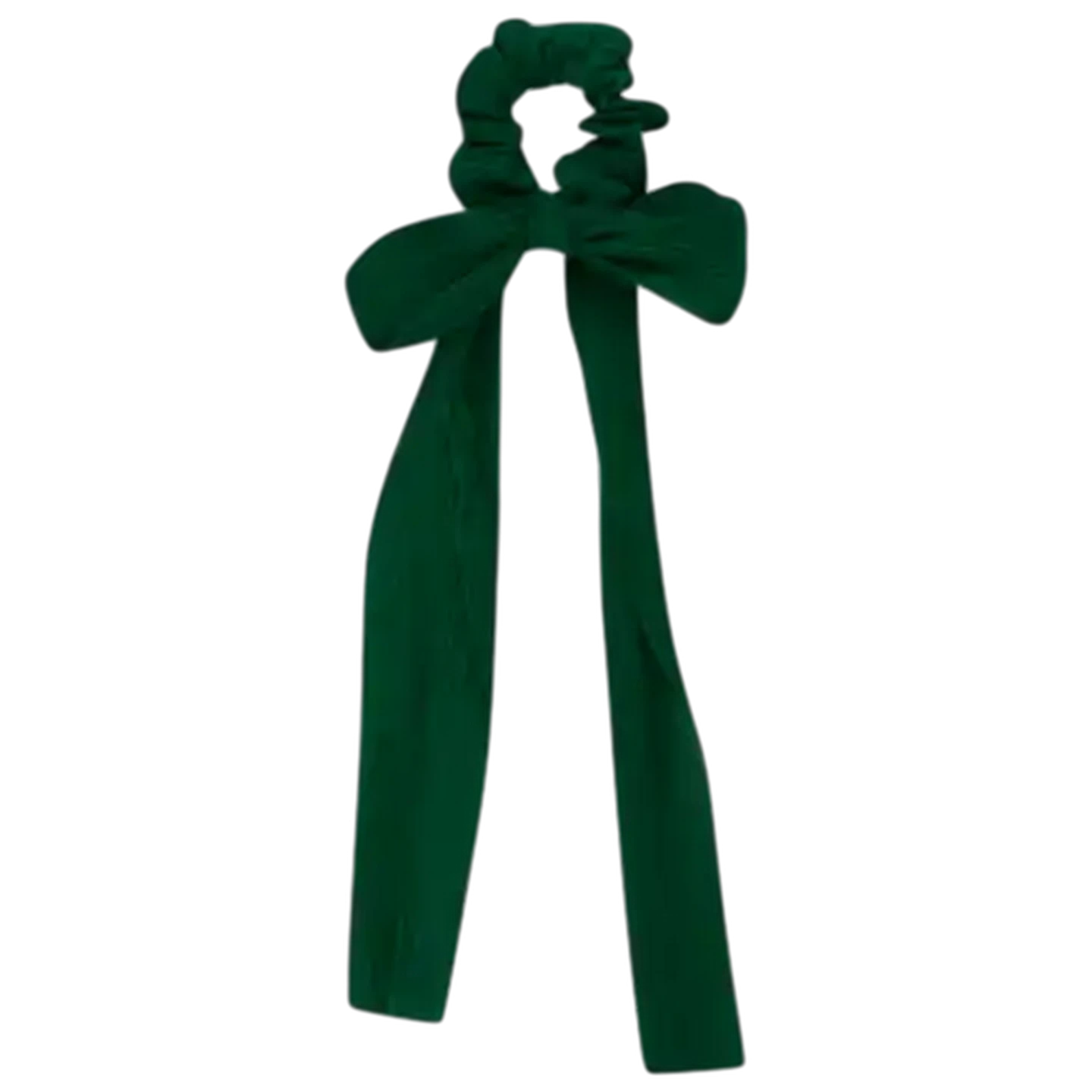 Image of Mhle Green Ribbed Satin Bow Hair Clip