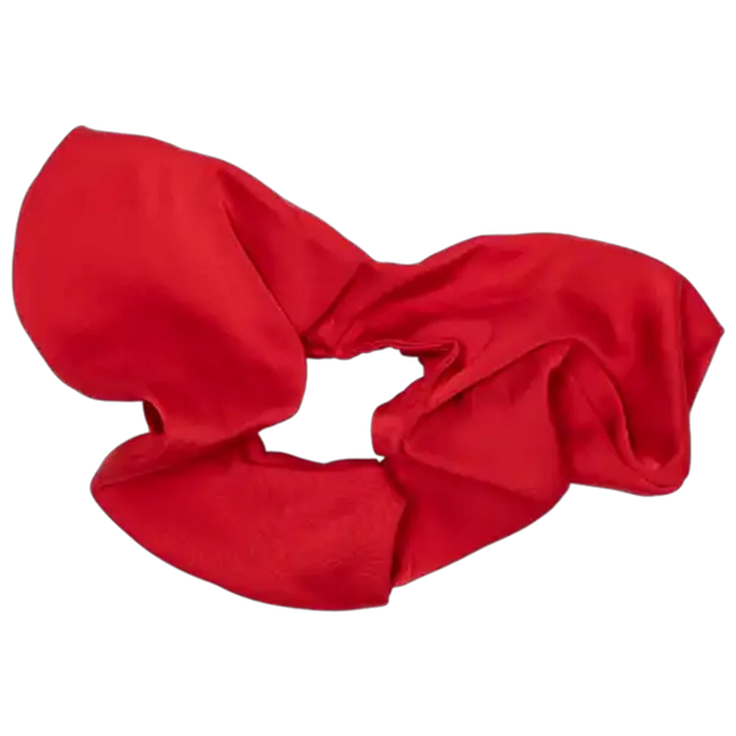 Image of Mhle Red Satin Abstract Scrunchie