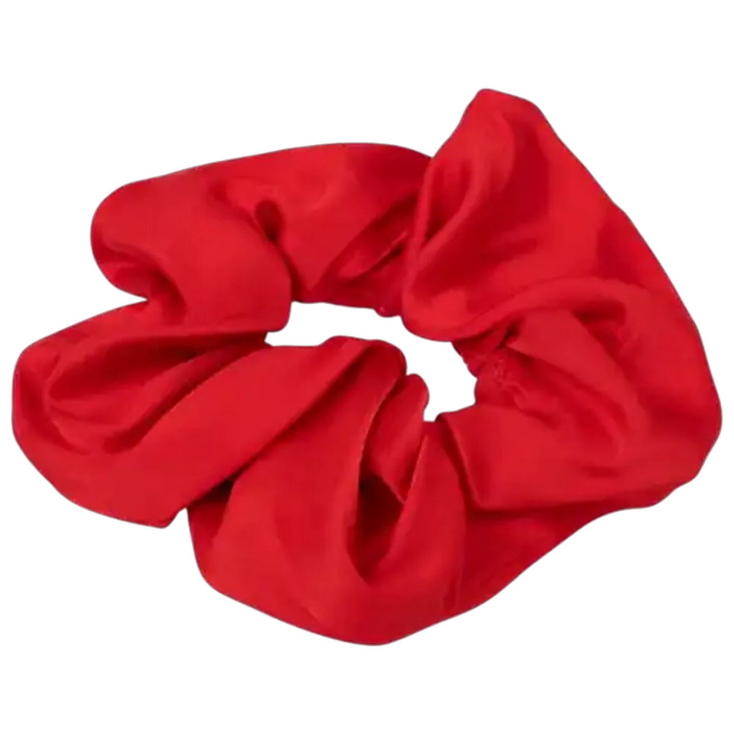 Image of Mhle Red Satin Abstract Scrunchie