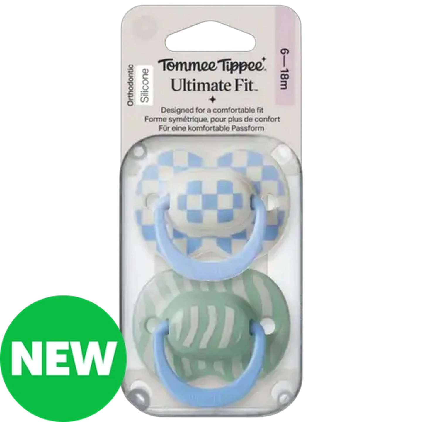 Image of Tommee Tippee Ultimate Fit Soother 6-18 Months 2-Pack