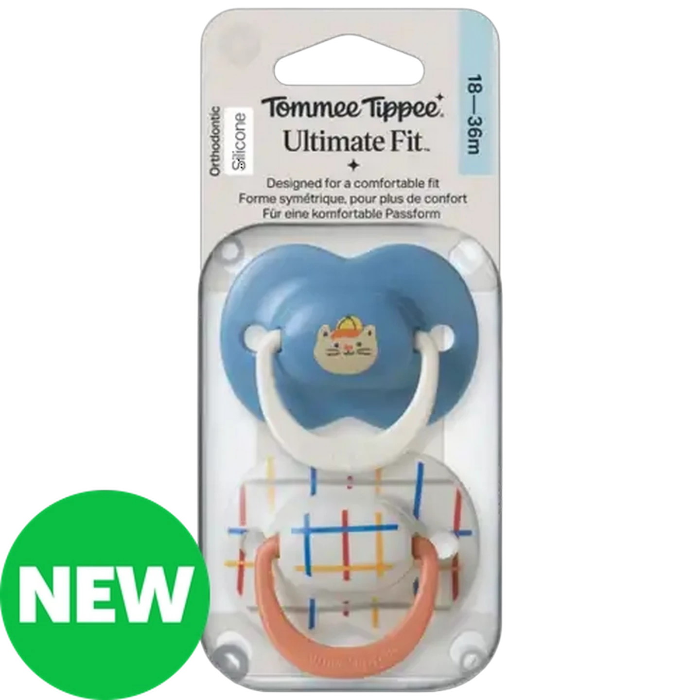 Image of Tommee Tippee Ultimate Fit Soother 18-36 Months 2-Pack