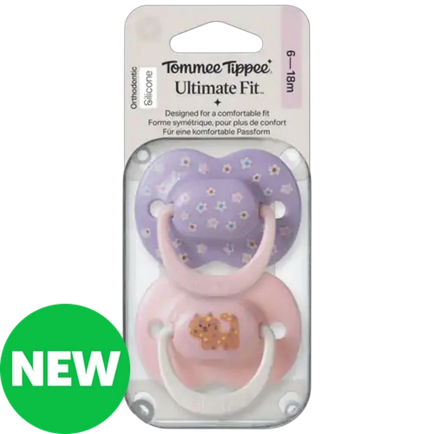 Image of Tommee Tippee Ultimate Fit Soother 6-18 Months 2-Pack