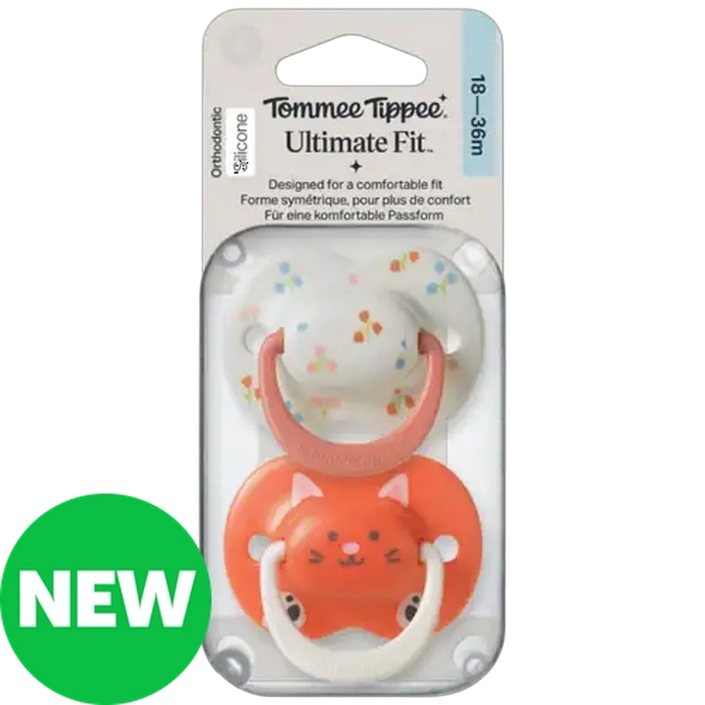 Image of Tommee Tippee Ultimate Fit Soother 18-36 Months 2-Pack