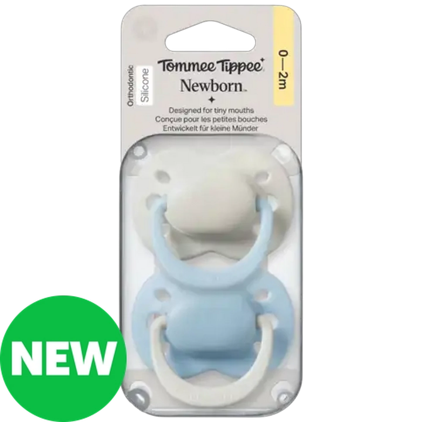 Image of Tommee Tippee Newborn Boys Dummy 0-2 Months 2-Pack
