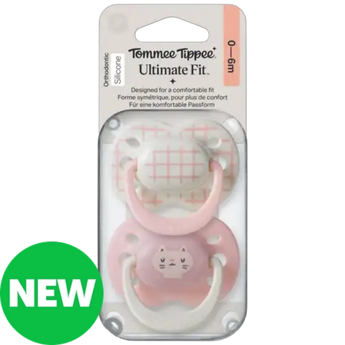 Image of Tommee Tippee Ultimate Fit Soother 0-6 Months 2-Pack