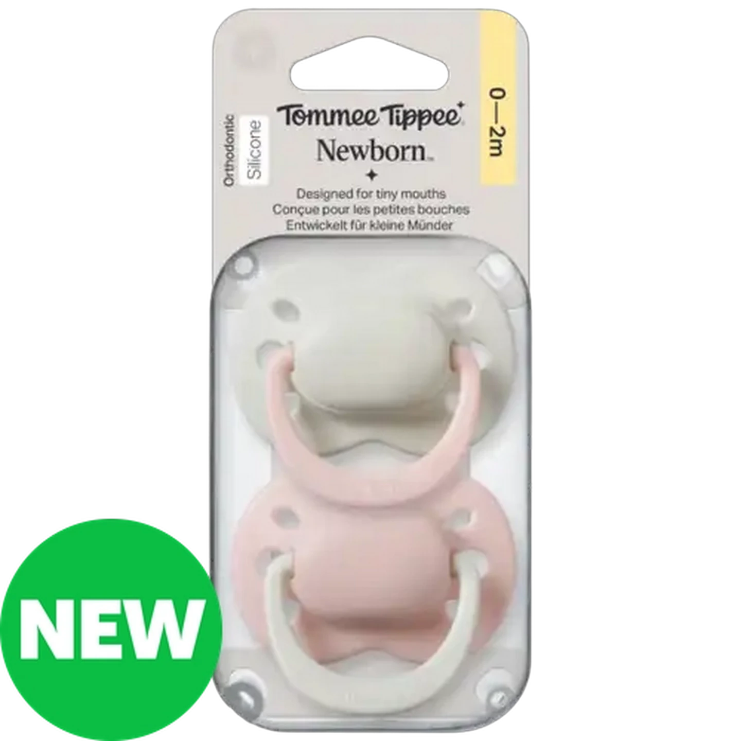 Image of Tommee Tippee Newborn Girls Dummy 0-2 Months 2-Pack