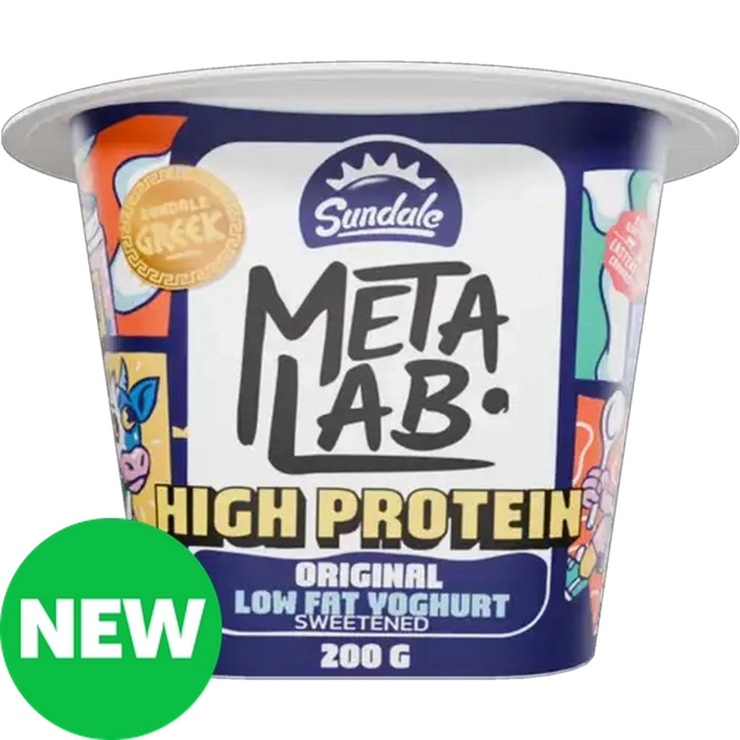 Image of METALAB High Protein Original Sweetened Low Fat Yoghurt 200g