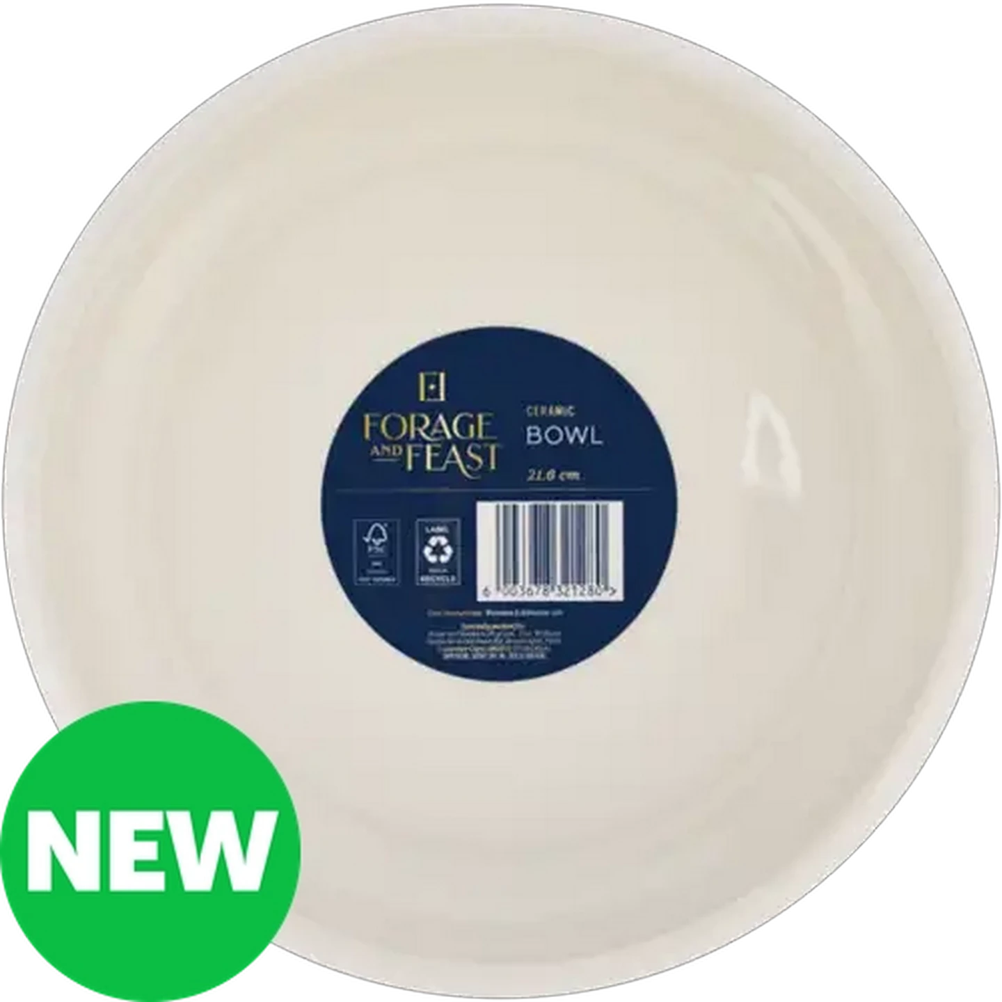 Image of Forage And Feast Hush Ceramic Bowl 21.6cm