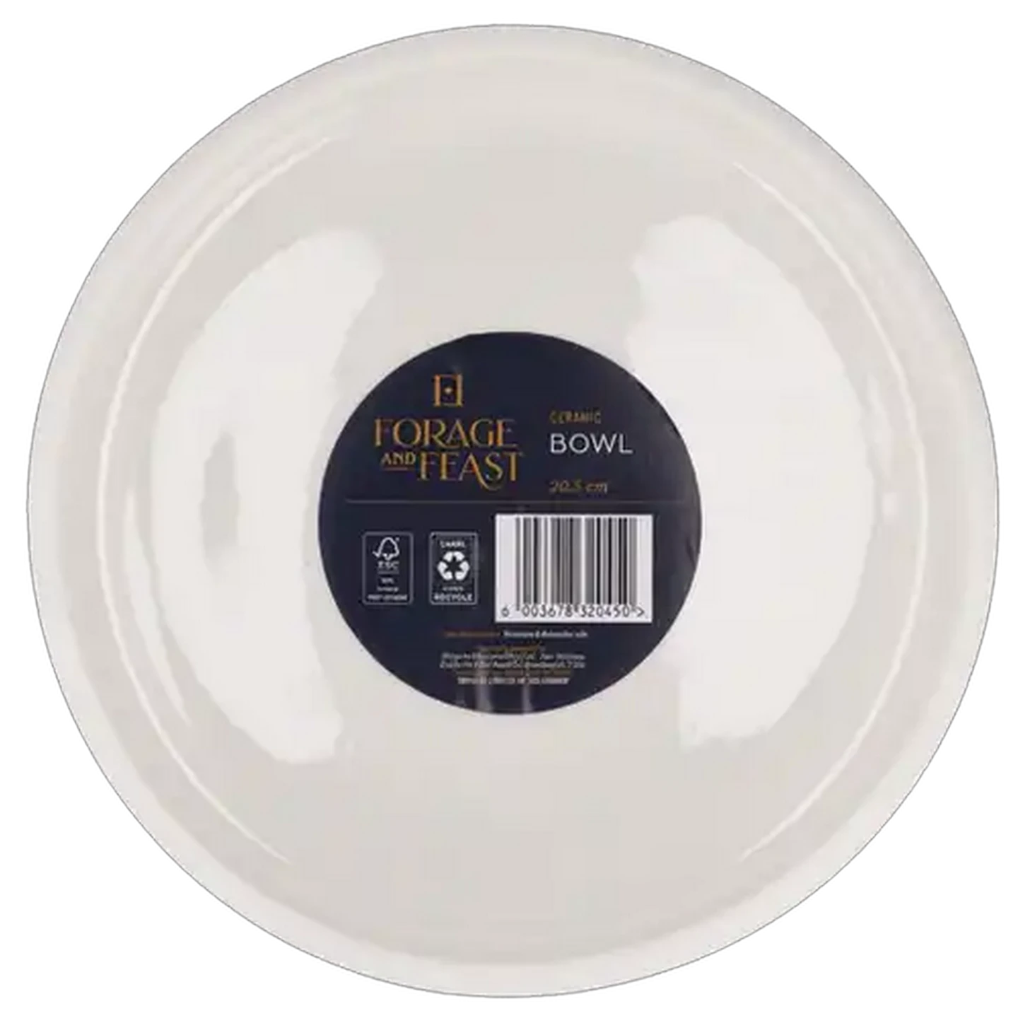Image of Forage And Feast Hush Ceramic Dinner Bowl 20.5cm