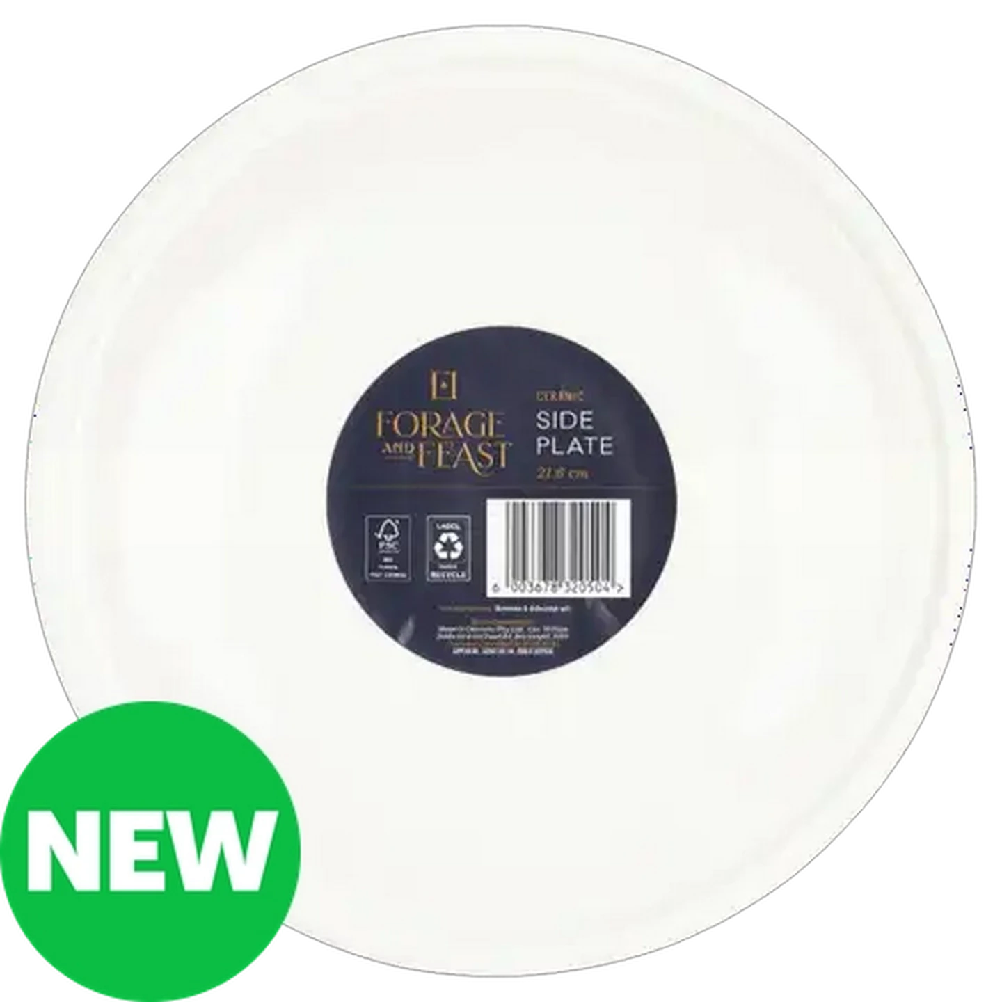 Image of Forage And Feast Hush Ceramic Side Plate 21.6cm