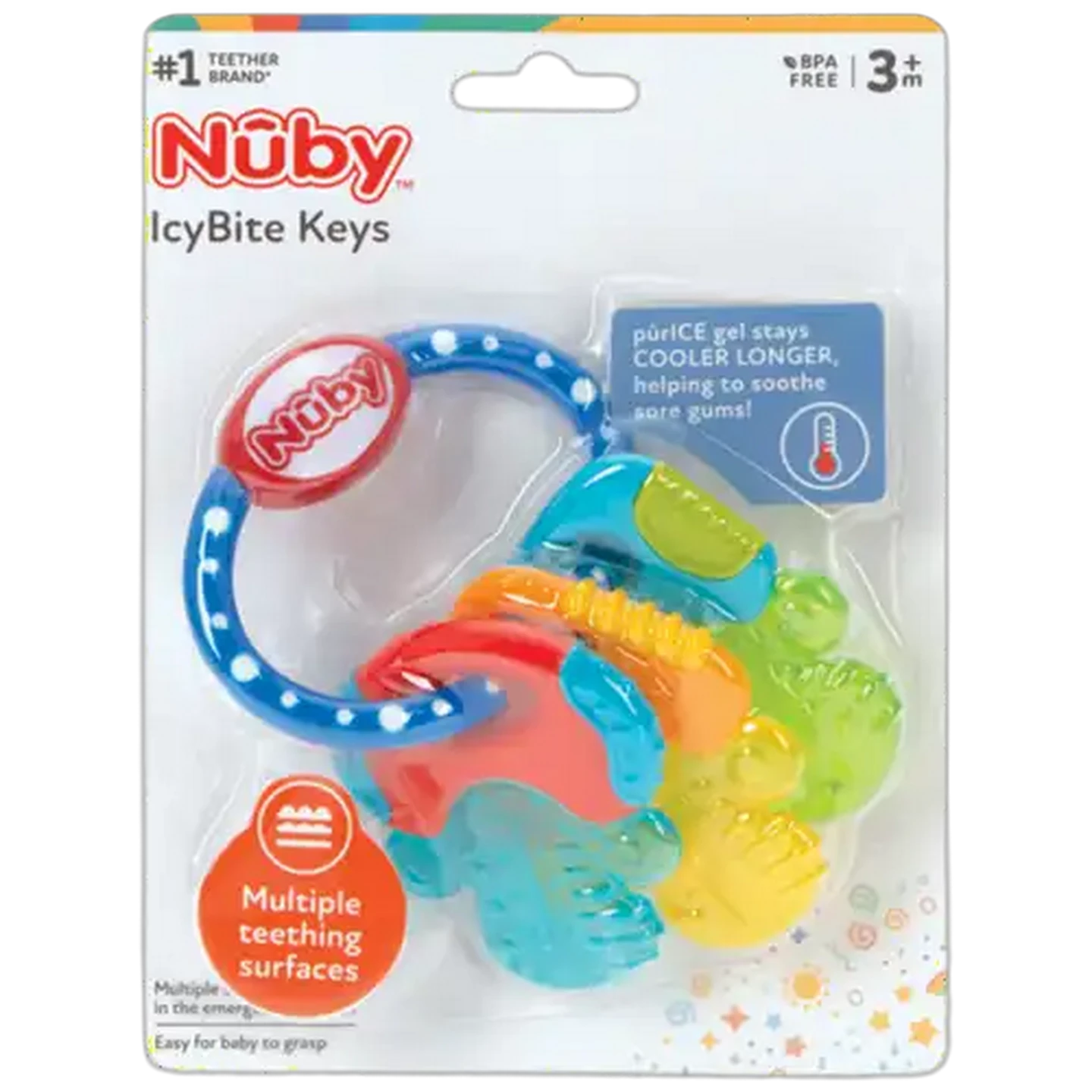 Image of Nûby Icybites Keys Teethers 3 Months +