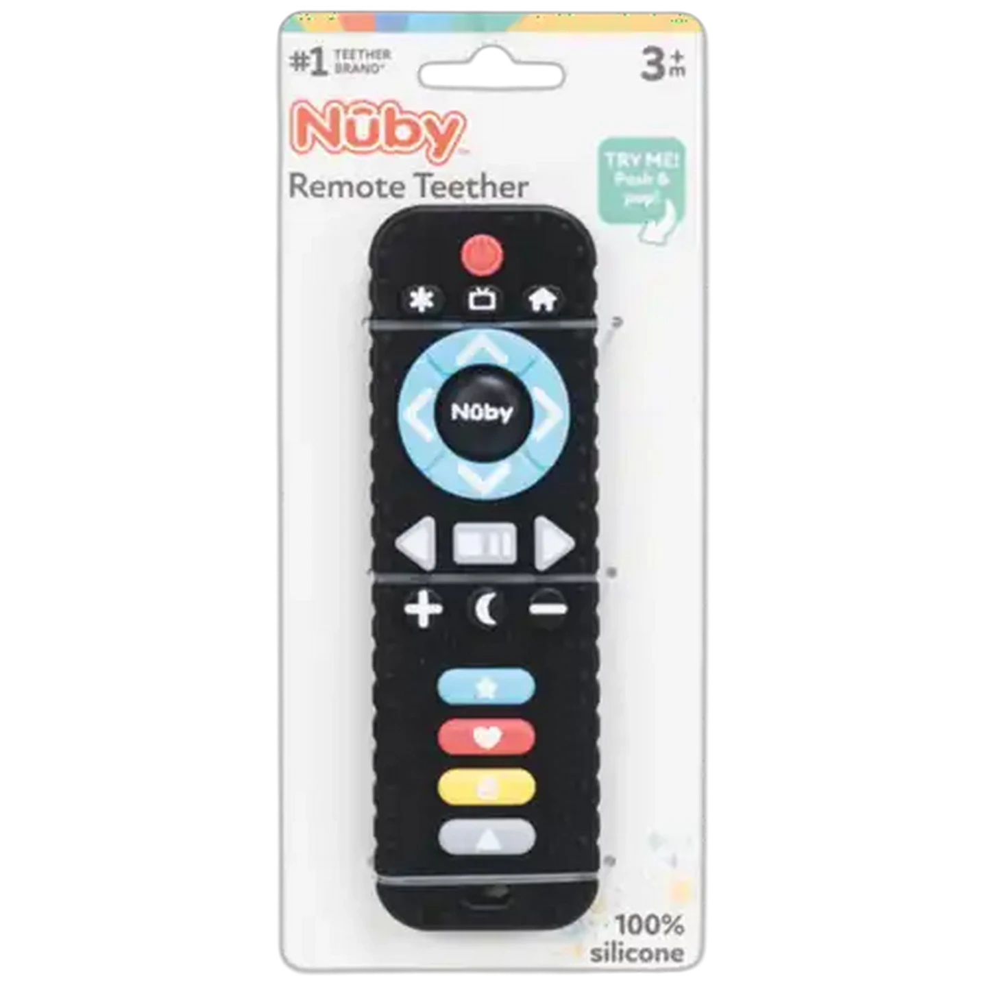 Image of Nûby Silicone TV Remote Teether 3 Months +