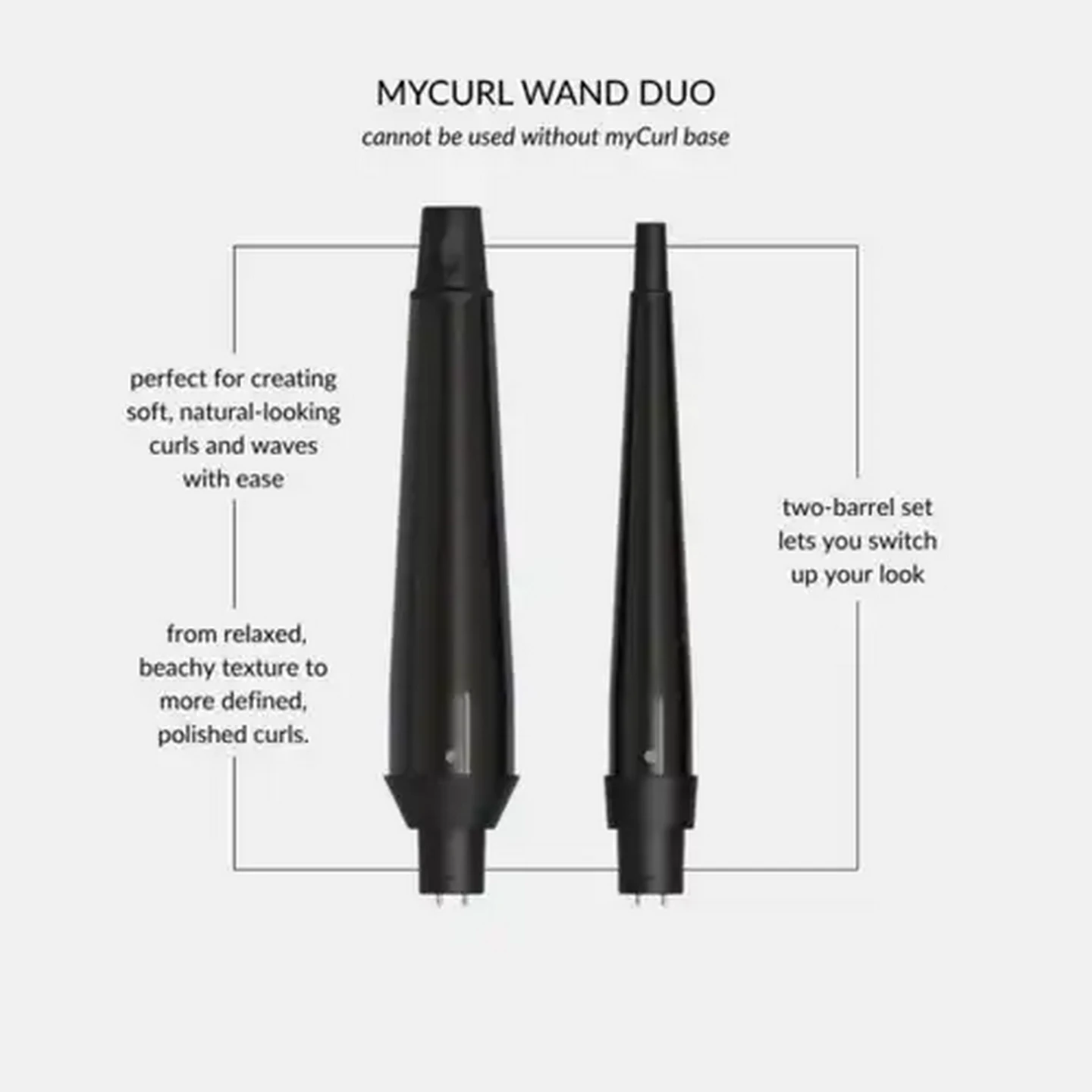Image of Veaudry myCurl Interchangeable Wand Duo 2-Piece