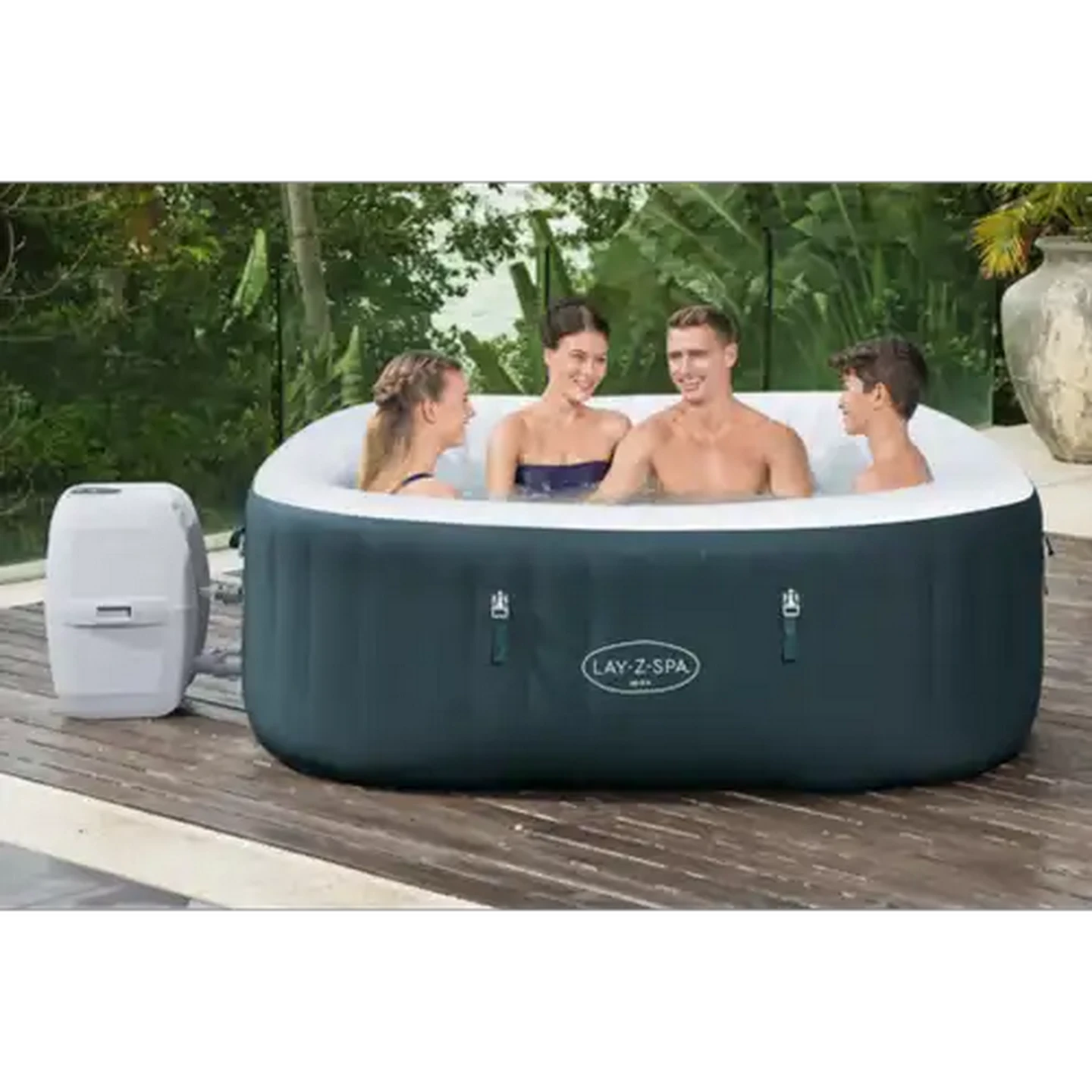 Image of Bestway AirJet 6 Dark Green Inflatable Spa 180cm x 180cm