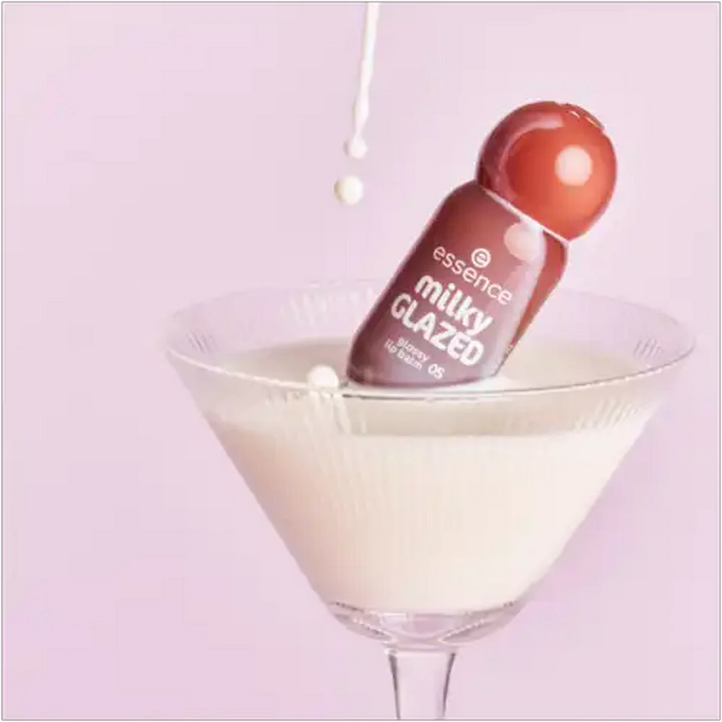 Image of essence milky GLAZED Latte-tude Glossy Lip Balm 4ml 