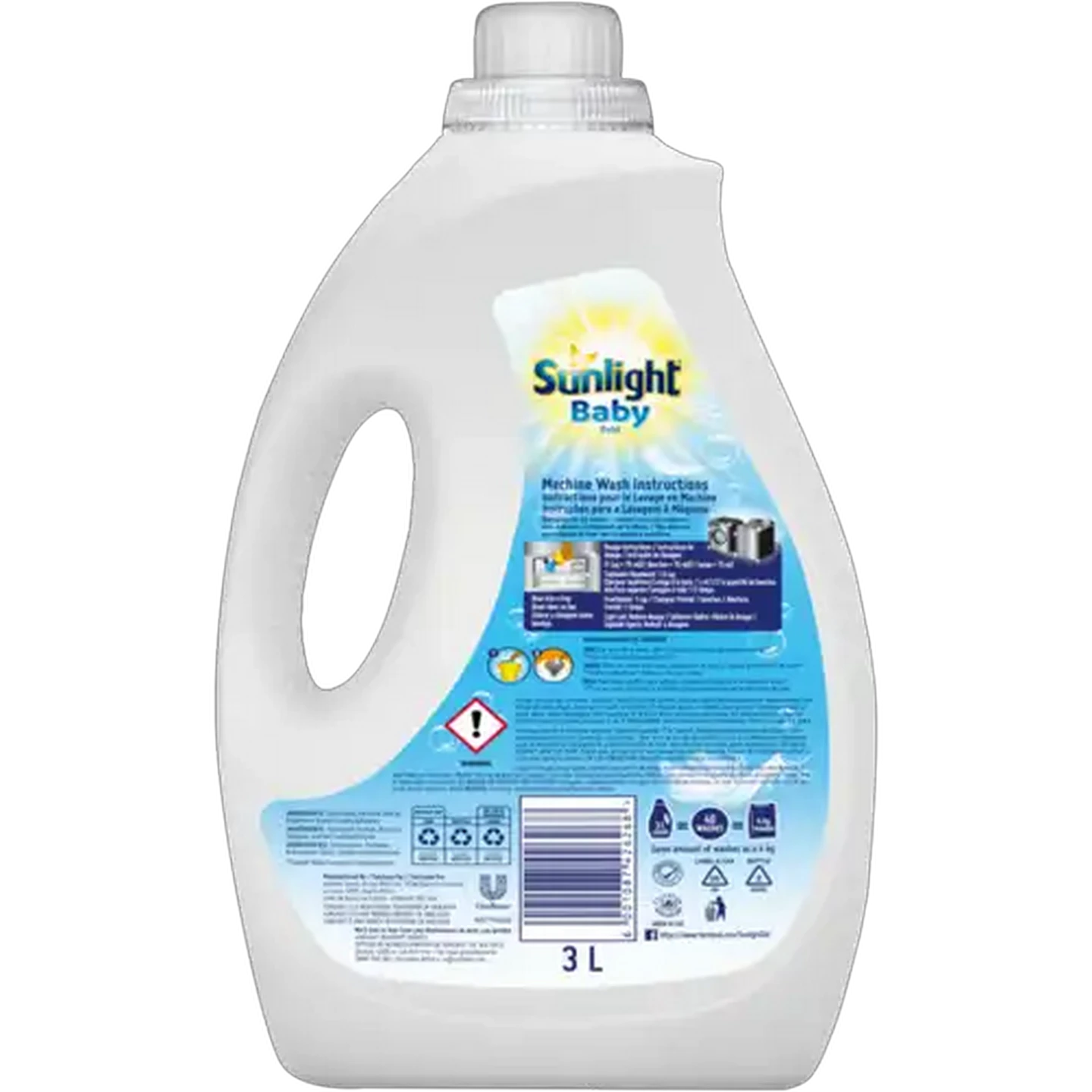 Image of Sunlight Baby Auto & Handwash Liquid Detergent 3L 