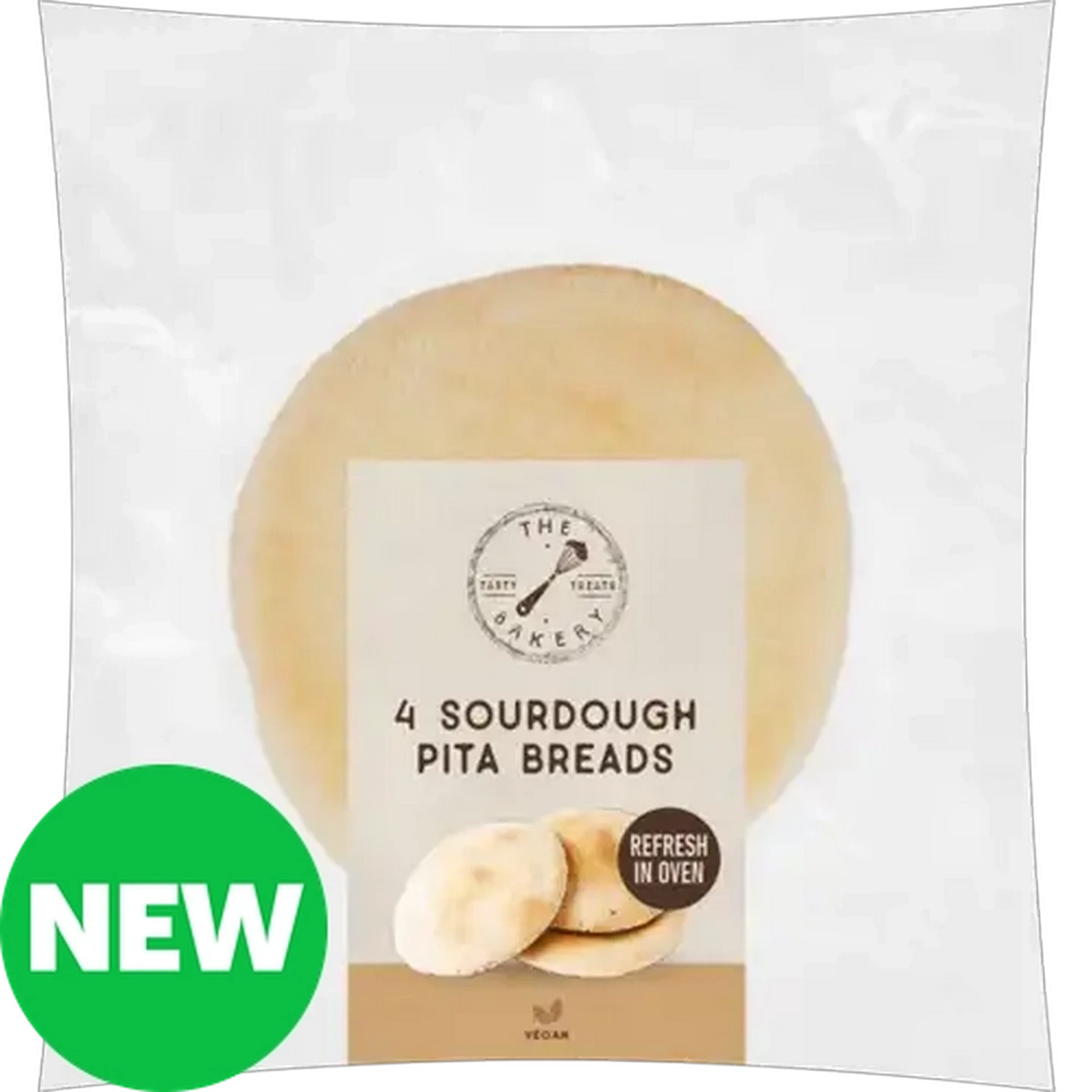 Image of The Bakery Sourdough Pita Bread 4-Pack 