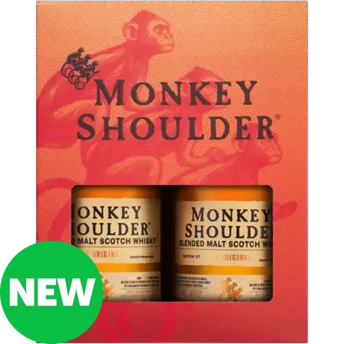 Image of Monkey Shoulder Blended Malt Scotch Whisky Gift Pack Boxes 2 x 750ml 