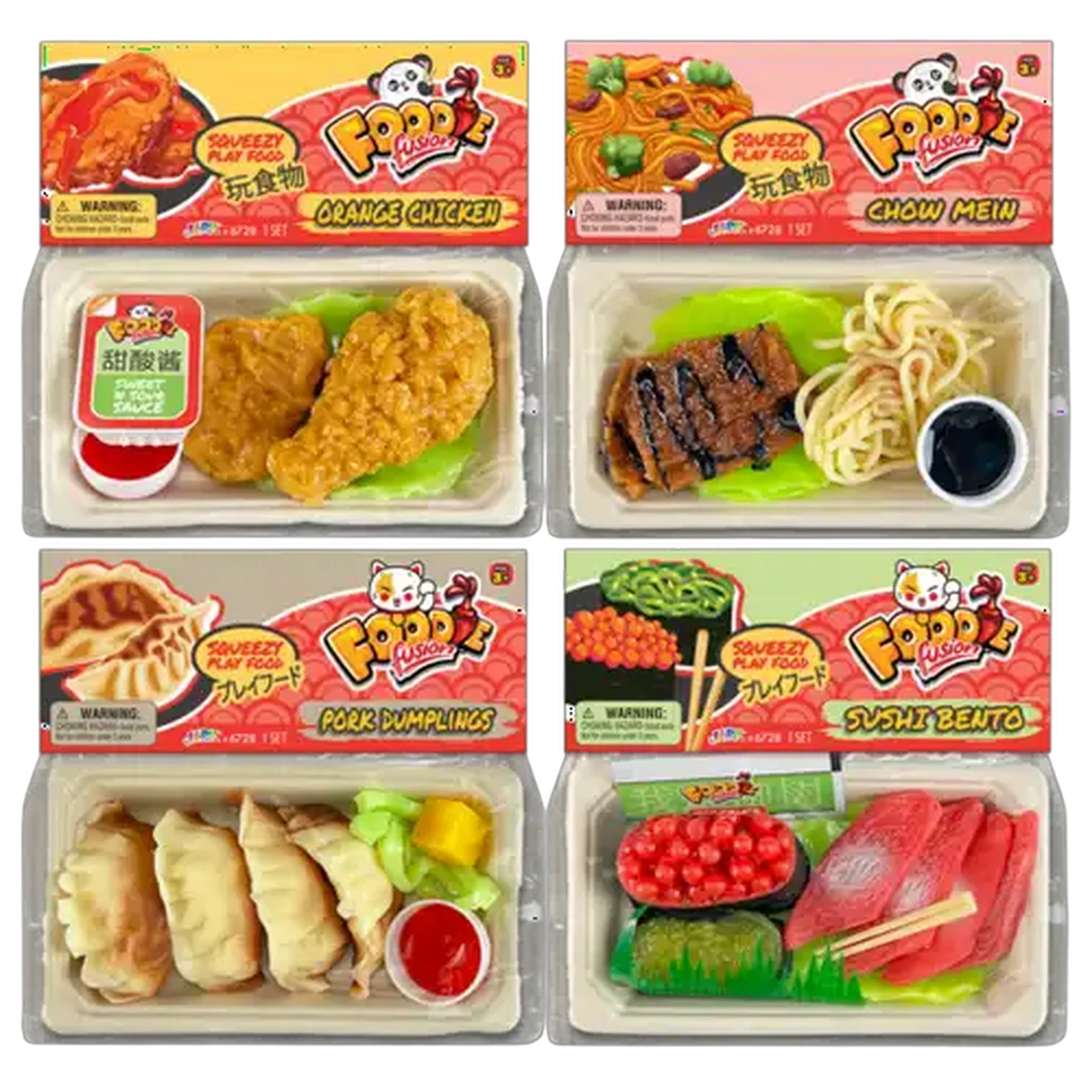Image of Ja-Ru Foodie Fusion Asian Play Food Squishy Toy (Design May Vary)