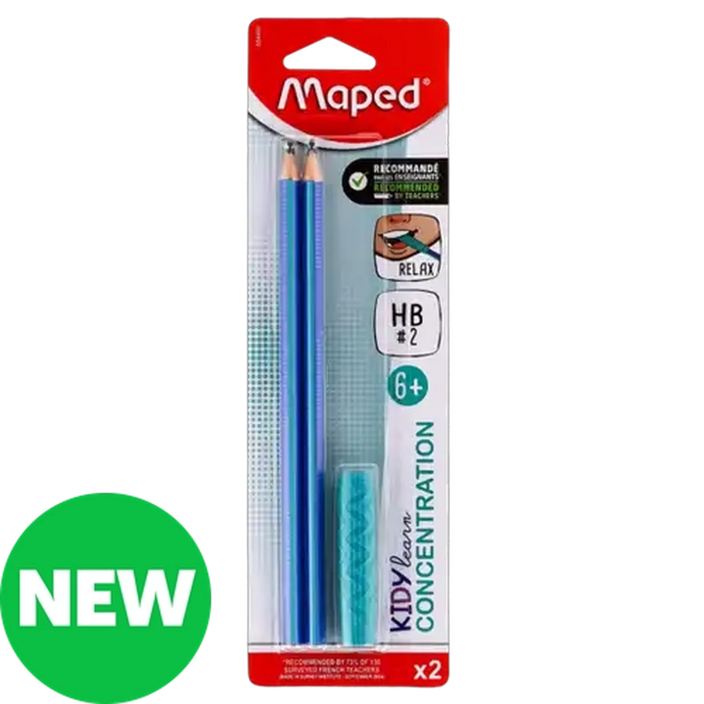 Image of Maped Kidylearn HB Concentration Pencils 2-Pack