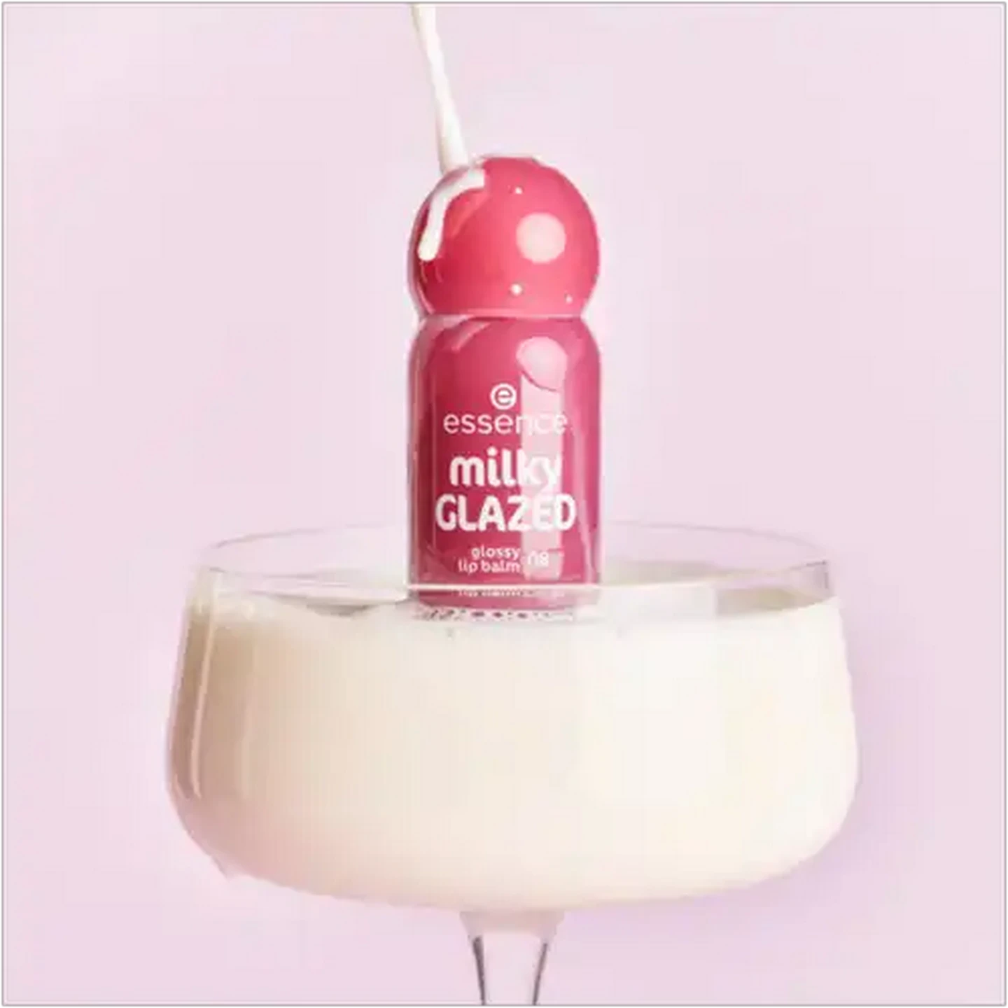 Image of Essence milky GLAZED Bubble Milk Tea Glossy Lip Balm 4ml 