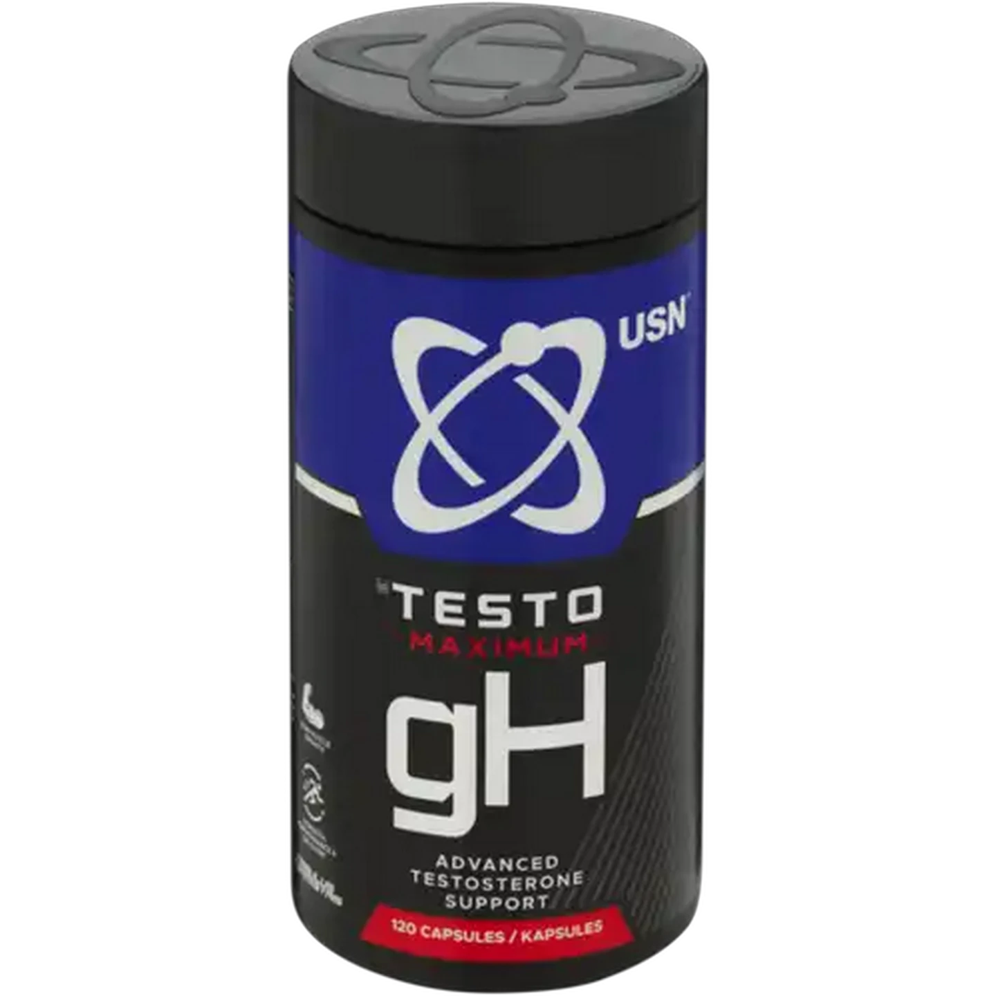 Image of USN Testo Maximum gH Advanced Testosterone Support Capsules 120 Pack