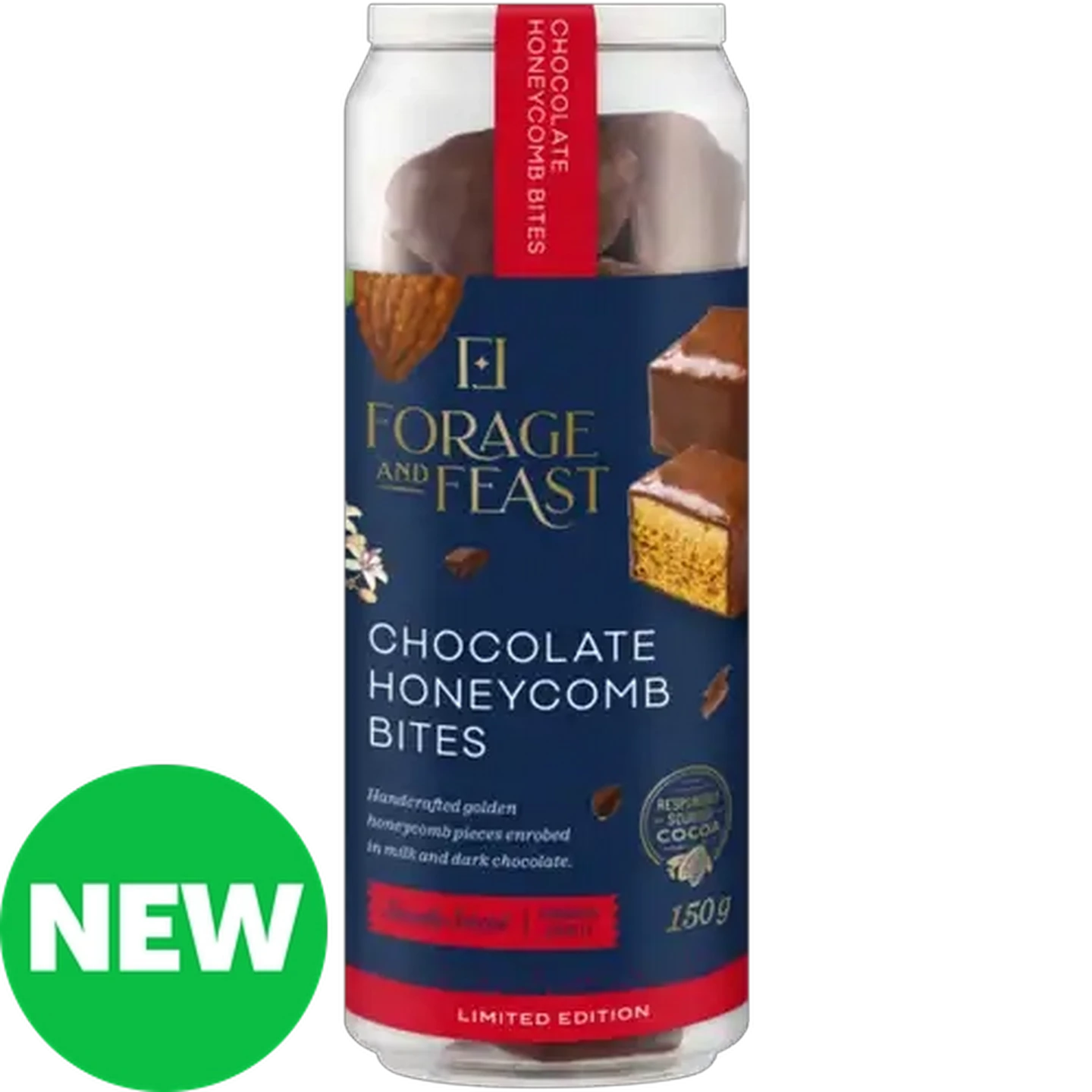 Image of Forage And Feast Limited Edition Chocolate Honeycomb Bites 150g 