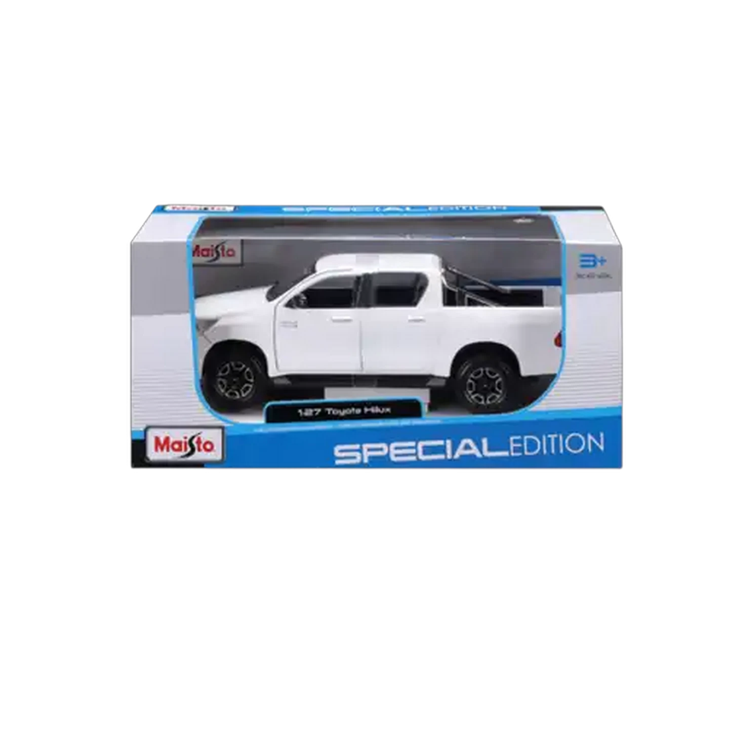 Image of Maisto White Toyota Hilux Special Edition 1:27 Scale