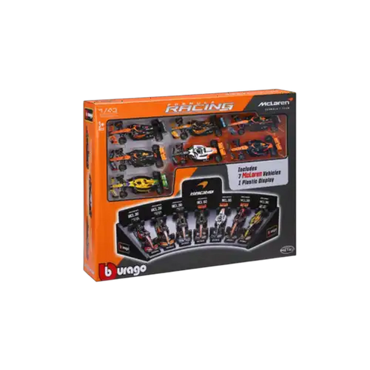 Image of Bburago F1 McLaren Display 1:43 Scale 7-Pack